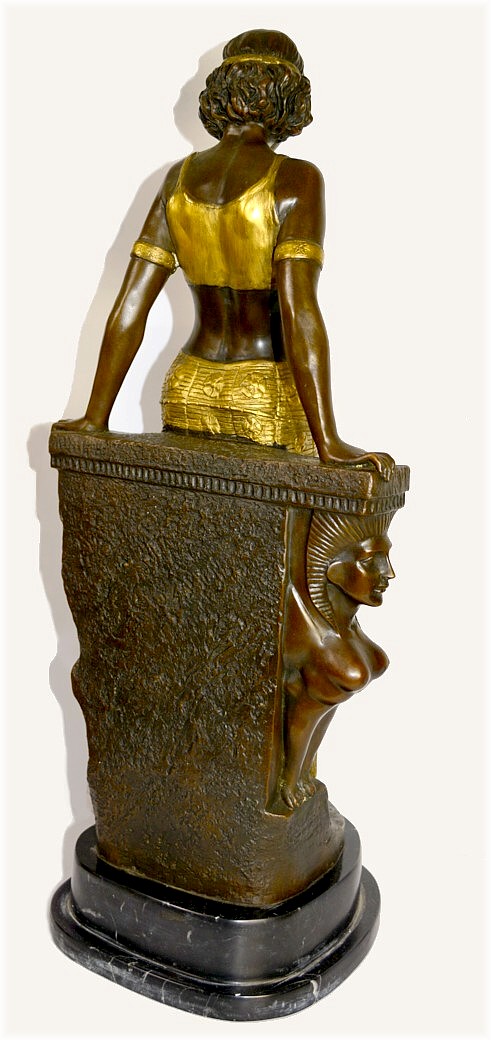 египетская танцовщица, бронзовая фигура ар-деко