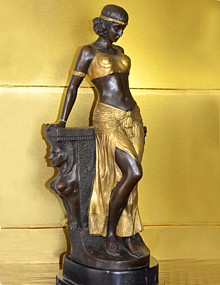 бронзовая скульптура Египетская Танцовщица, Европа, ХХ в.