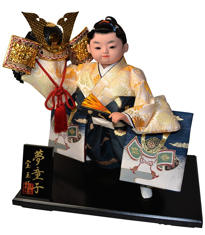юный самурай, авторская японская кукла
