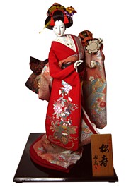 японская интерьерна кукла в кимоно