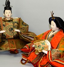 японские коллекционные  куклы Император и Императрица