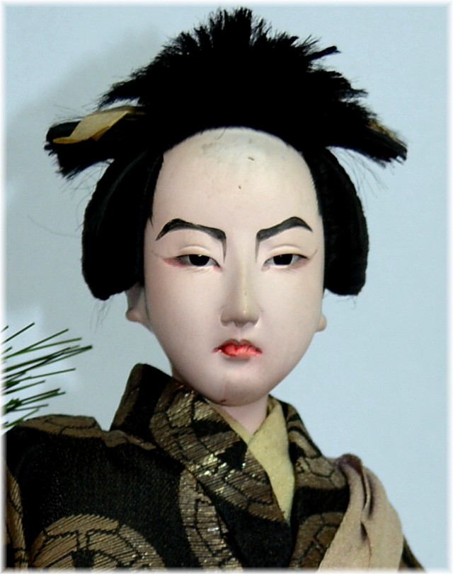 японская старинная кукла в САМУРАЙ