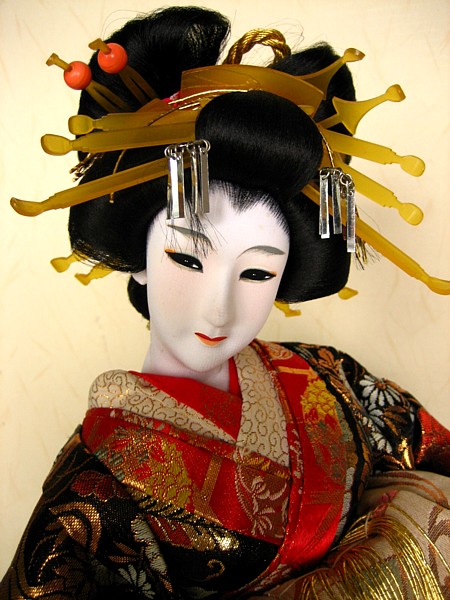 ОЙРАН, японская старинная кукла из шелка, 1920-е гг.