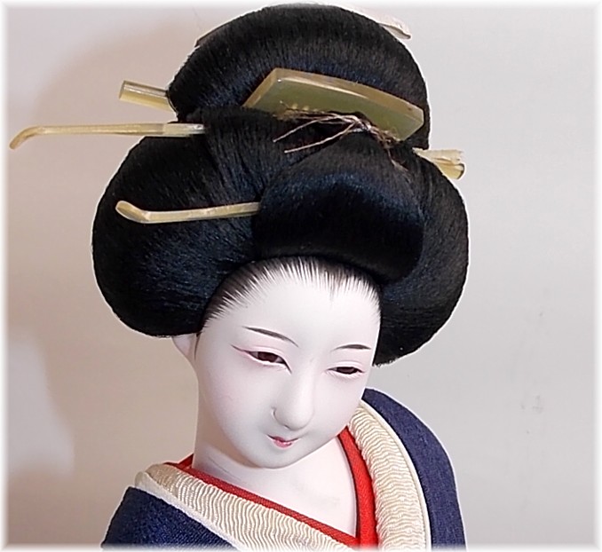 антикварная японская кукла
