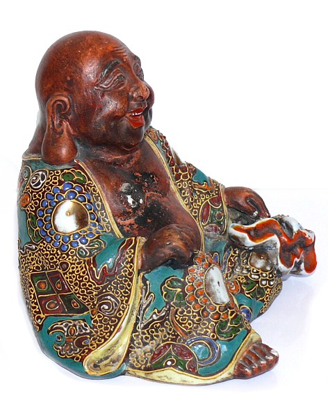 ХОТЭЙ, Бог Счастья, антикварная фарфоровая статуэтка, 1700-50-е гг., Ко-Кутани
