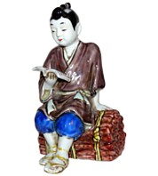 антикварная фарфоровая статуэтка, Япония, эпоха Тайсе