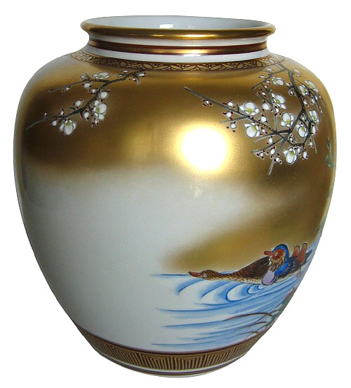 японскиая фарфоровая антикварная ваза