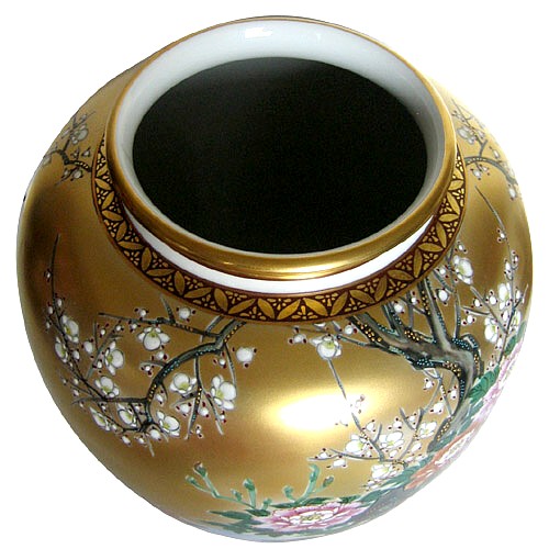 японскиая фарфоровая антикварная ваза с круговой росписью, 1930-е гг
