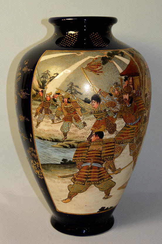 японская старинная фарфоровая ваза САЦУМА, 1850-60-е гг.
