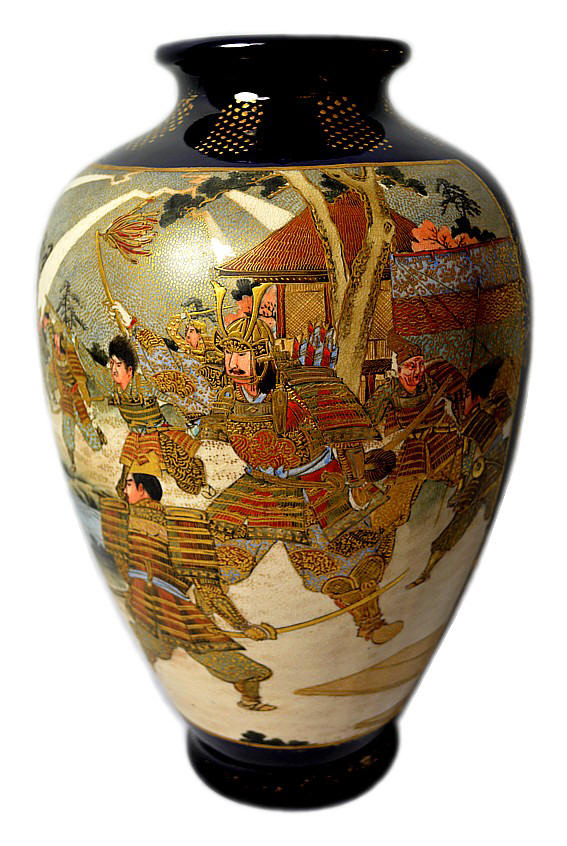 японская старинная ваза САЦУМА, 1850-60-е гг.
