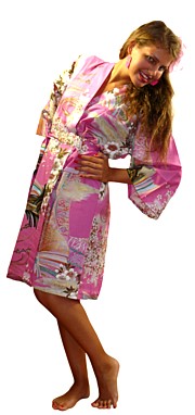халатик- кимоно, хлопк 100%, сделано в Японии