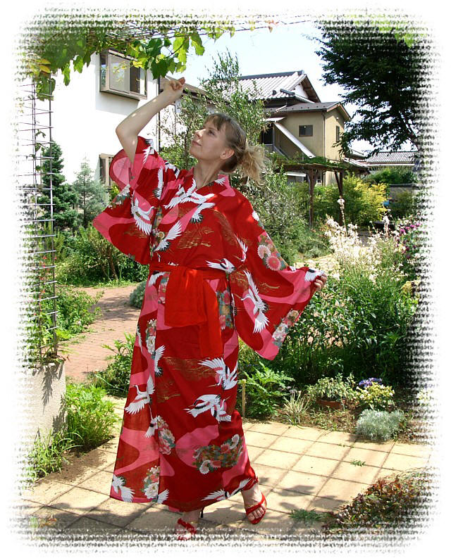 стильная одежда для дома - японская юката из хлопка