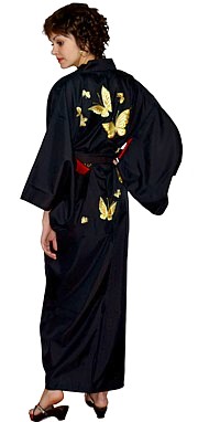 японское кимоно с вышивкой и подкладкой - красивая одежда для дома